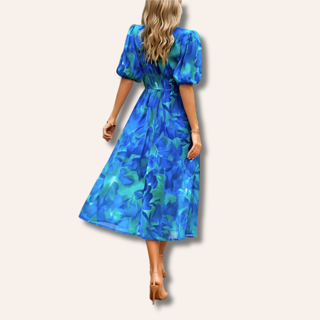 Moore | V-neck Midi Dress