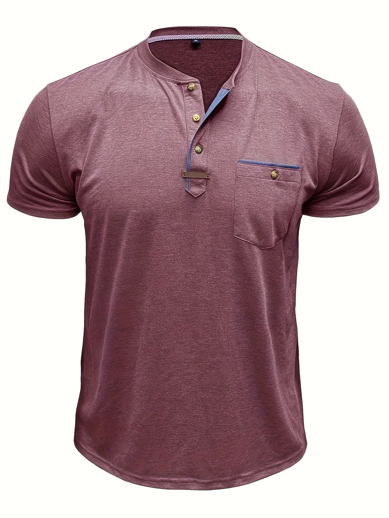 Moore | Elegant Round Neck T-shirt with Pocket