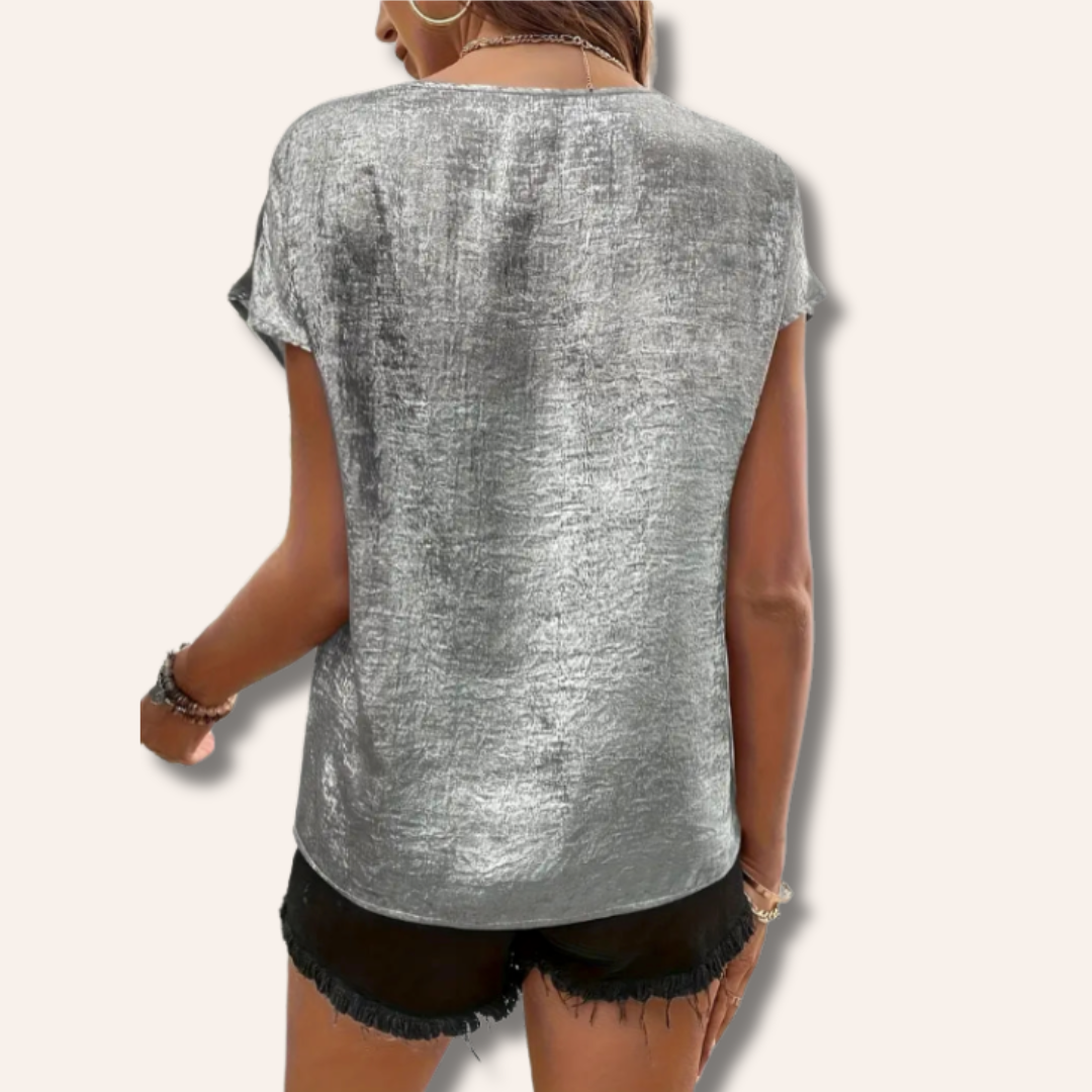 Moore | Vintage V-Neck Blouse