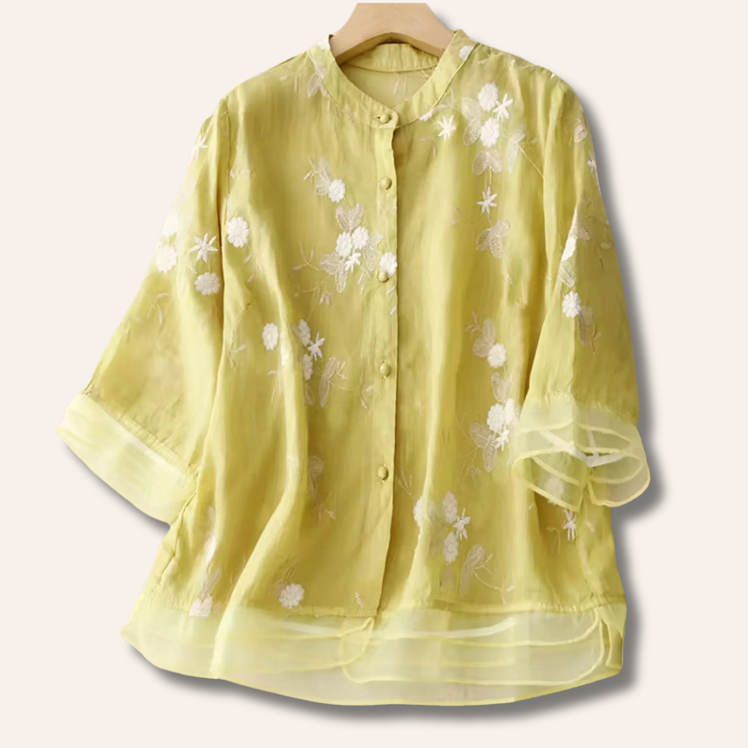 Moore | Embroidered Cotton Top