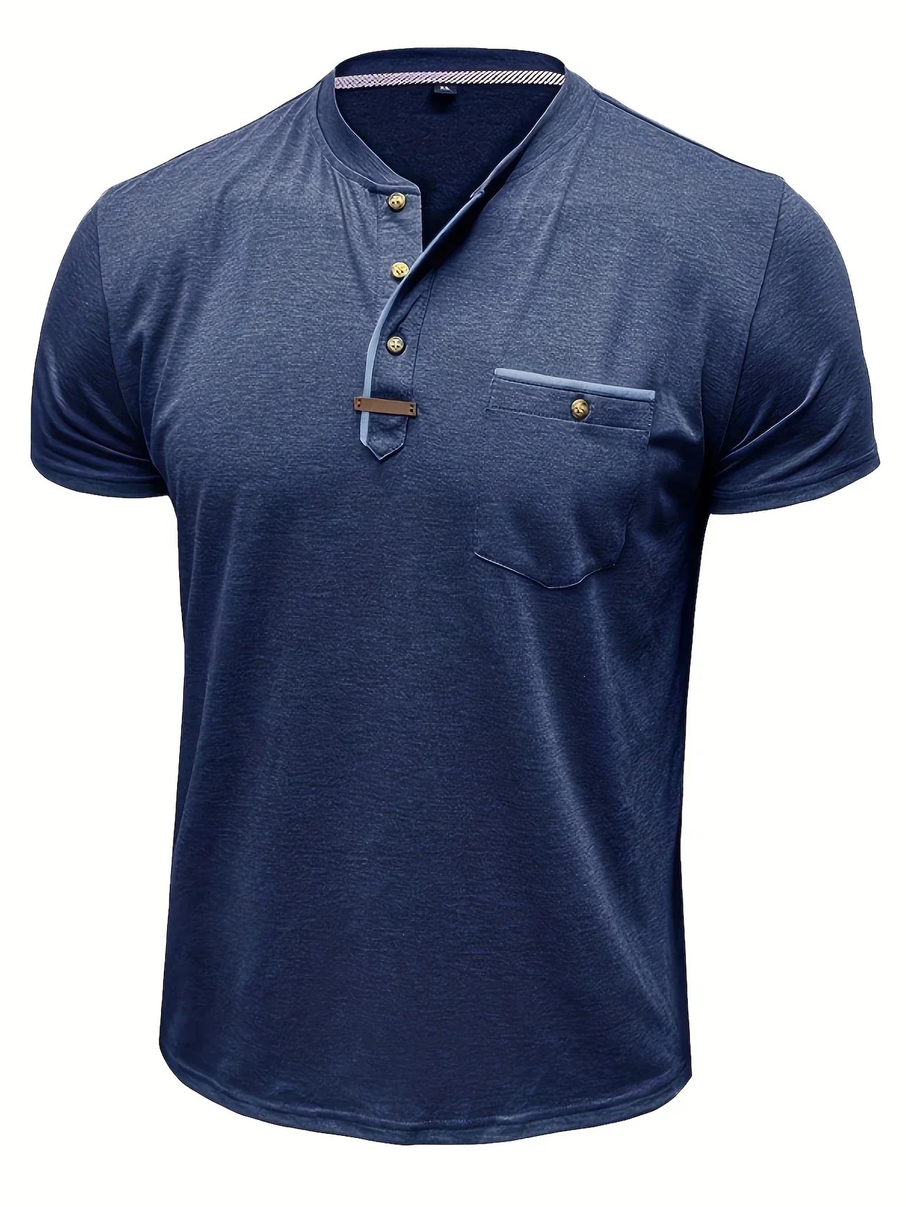 Moore | Elegant Round Neck T-shirt with Pocket