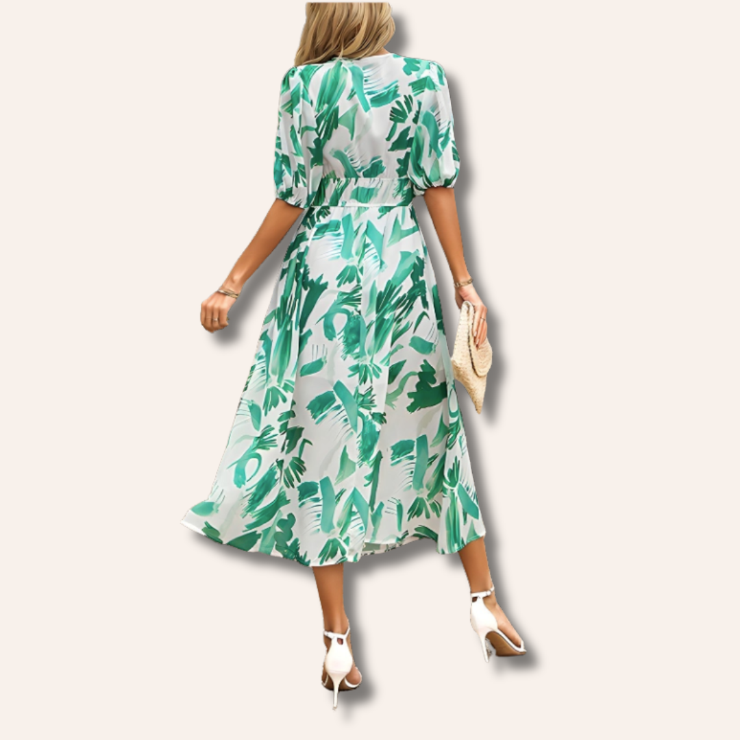 Moore | V-neck Midi Dress