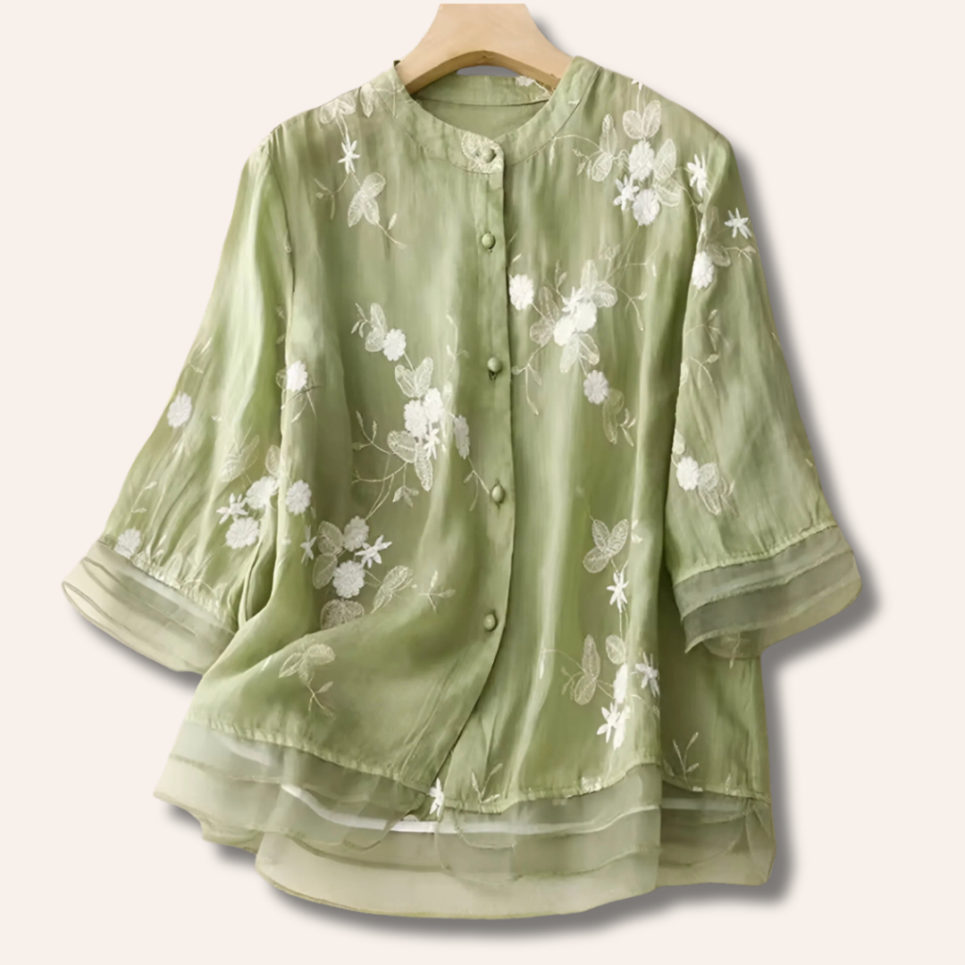 Moore | Embroidered Cotton Top
