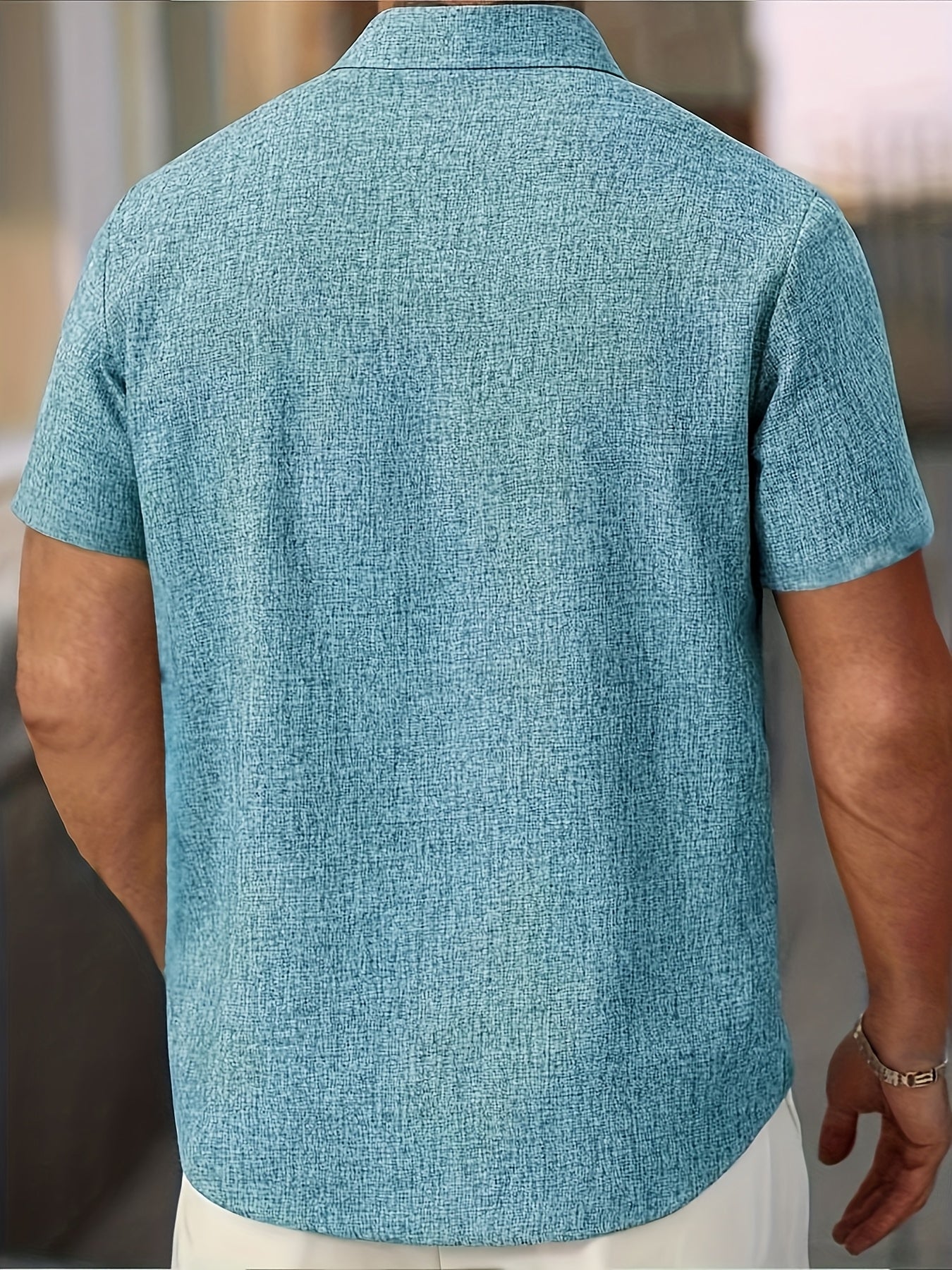 Moore | Lightweight Short-Sleeve Linen Blend Shirt
