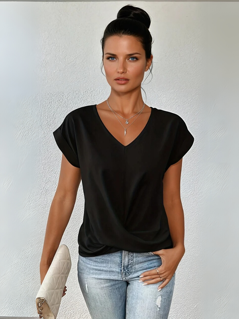 Moore | Elegant V-Neck Top