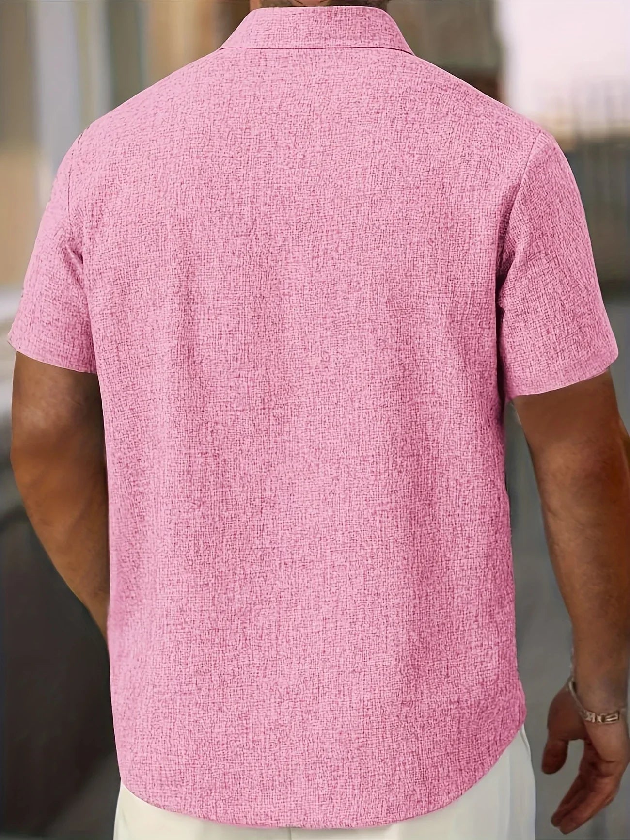 Moore | Lightweight Short-Sleeve Linen Blend Shirt
