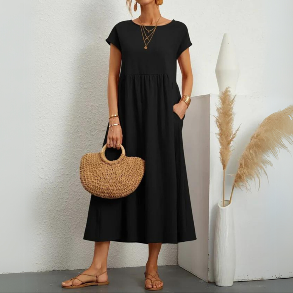 Moore | Premium Cotton Midi Dress