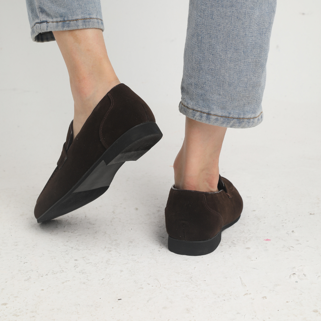 Moore | Suede Strap Loafers