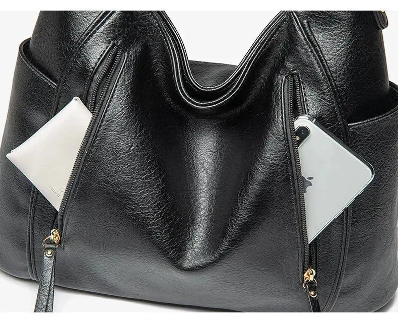 Moore | Timeless PU Leather Shoulder Bag