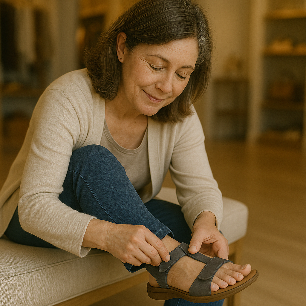 Moore | Ergonomic Velcro Sandals