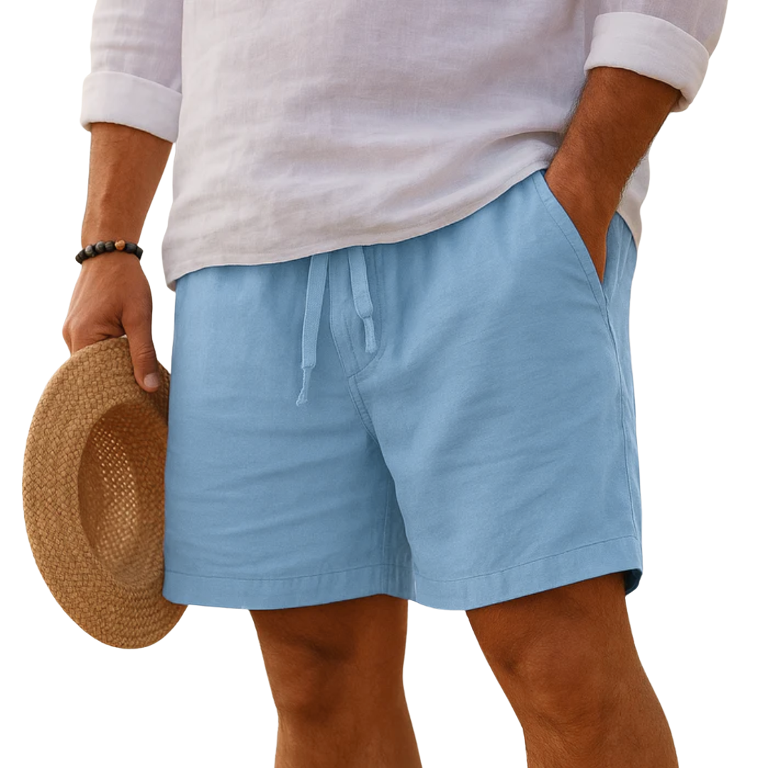 Moore | Elegant Linen Shorts with Elastic Waist