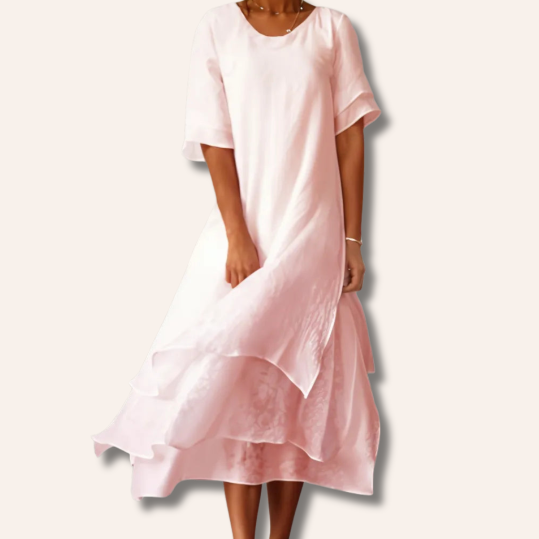 Moore | Stylish Layered Midi Dress