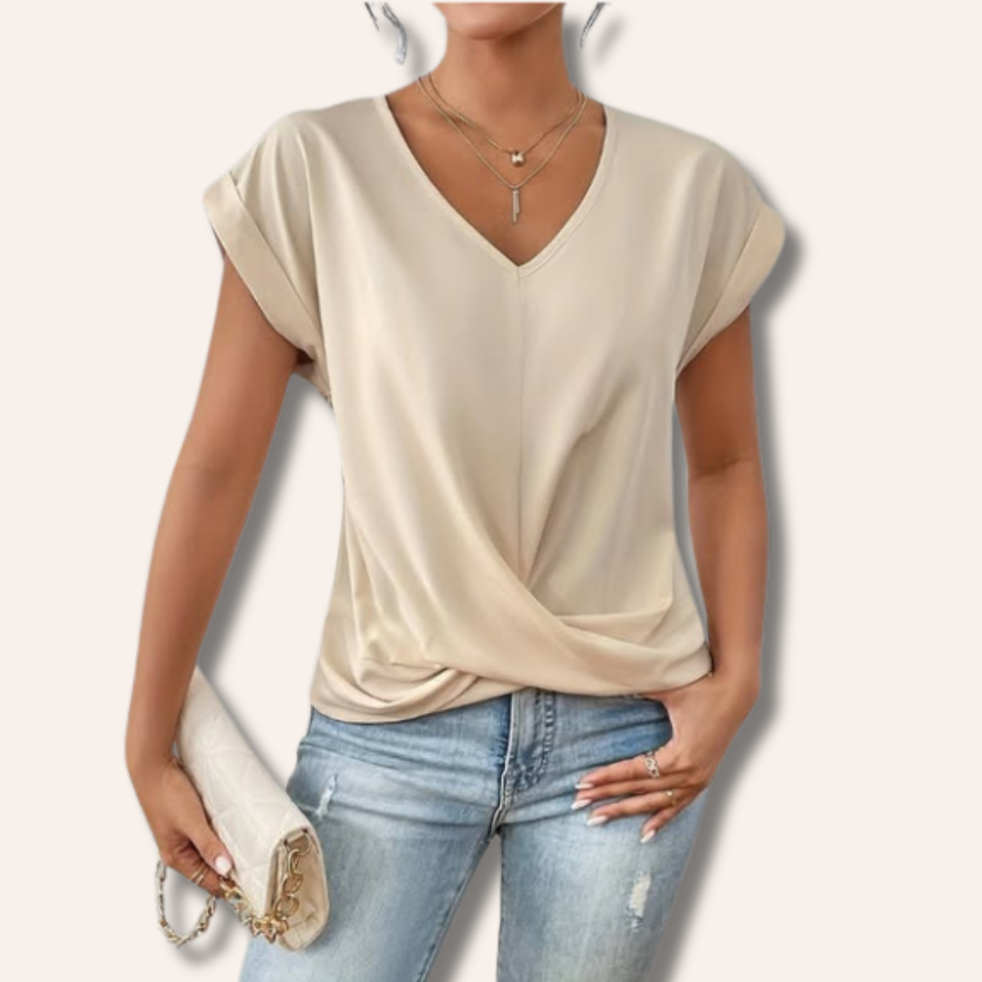 Moore | Elegant V-Neck Top