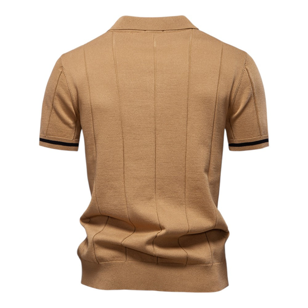 Moore | Casual Athletic Zipper Polo