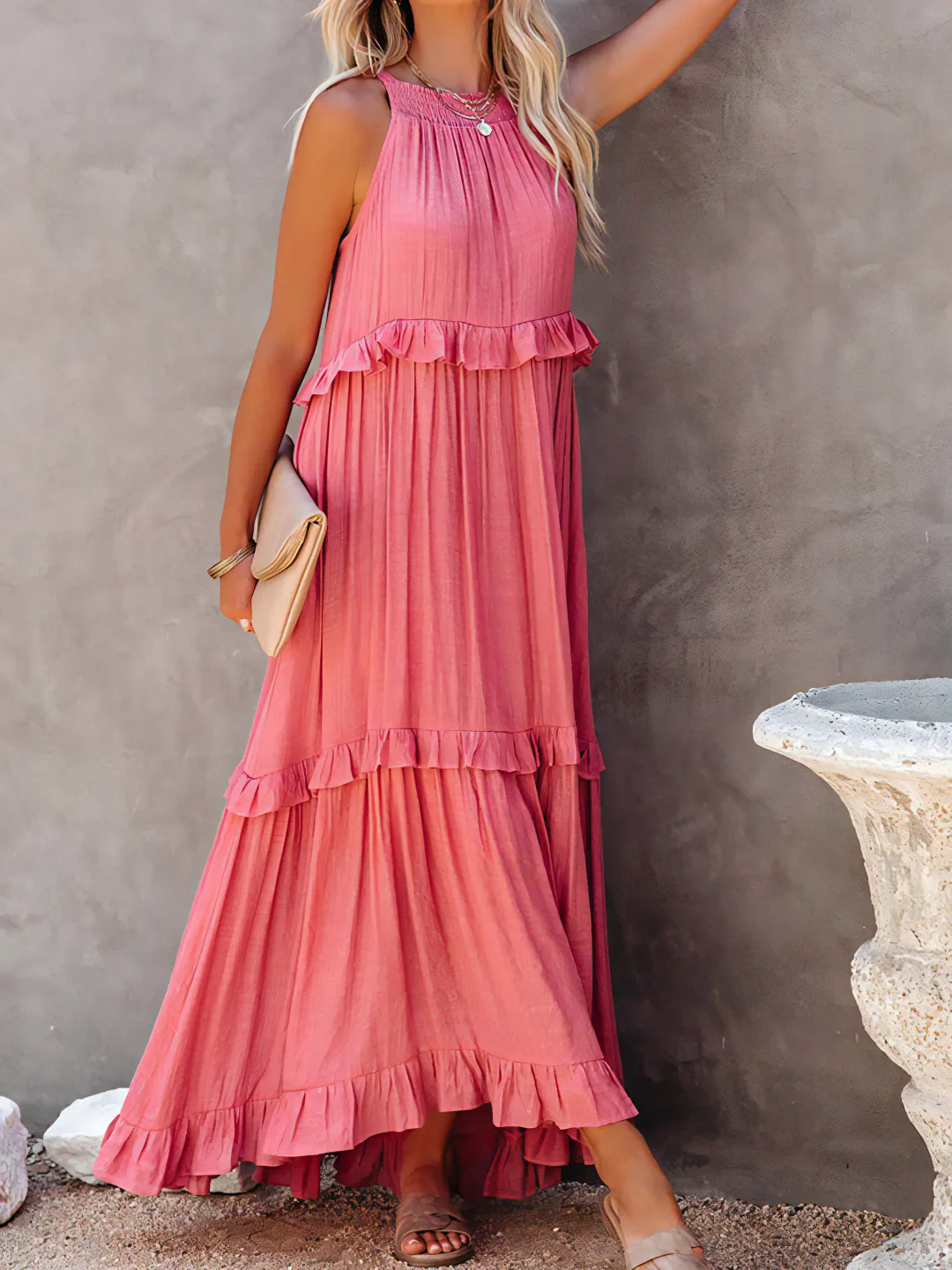 Moore | Ruffle Breeze Maxi Dress