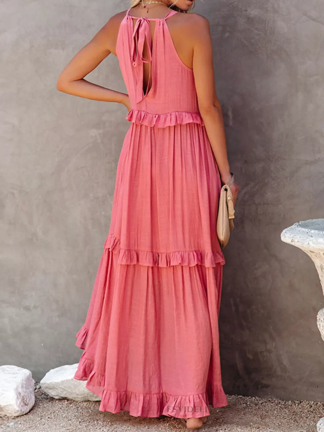 Moore | Ruffle Breeze Maxi Dress