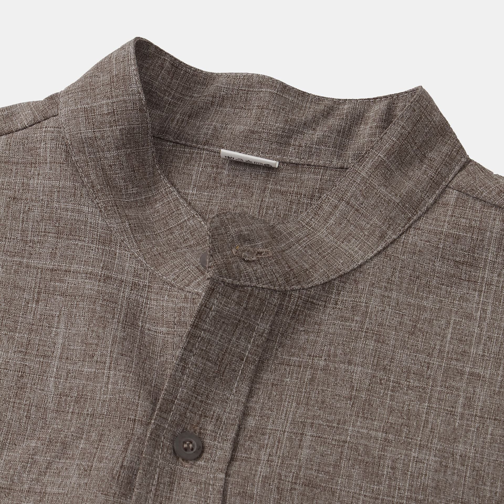 Moore | Solid Cotton Shirt with Buttons