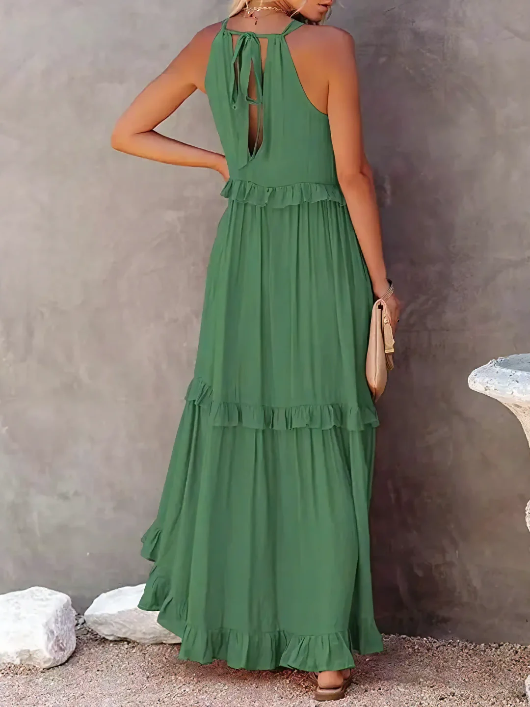 Moore | Ruffle Breeze Maxi Dress