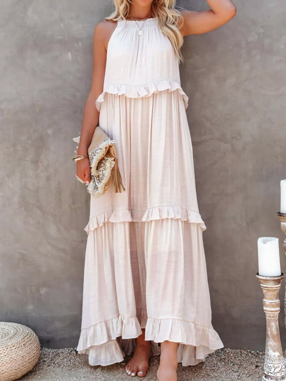 Moore | Ruffle Breeze Maxi Dress
