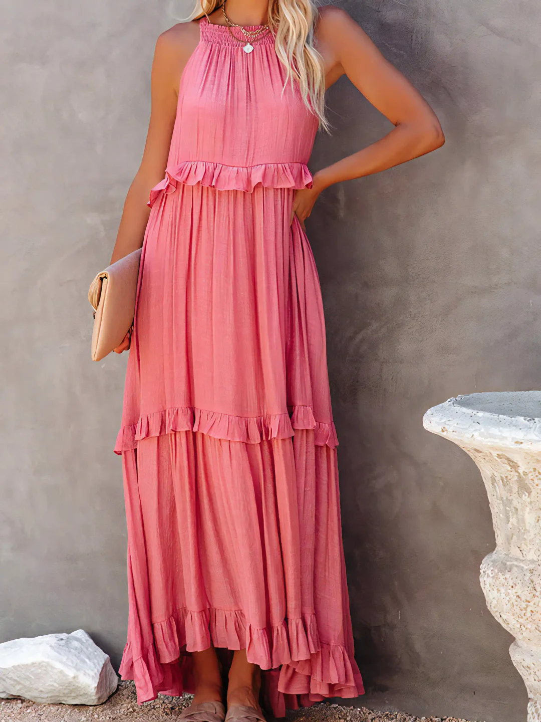 Moore | Ruffle Breeze Maxi Dress