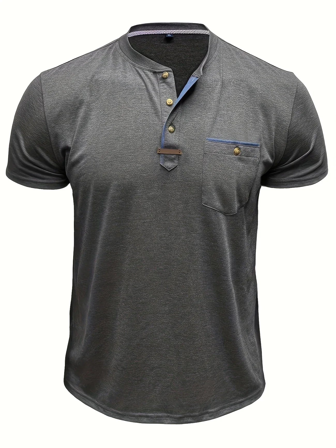 Moore | Elegant Round Neck T-shirt with Pocket