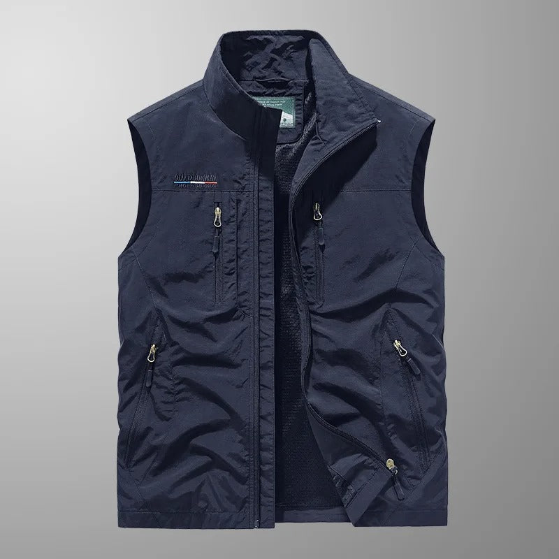 Moore | Multi-Pocket Breathable Outdoor Cargo Gilet
