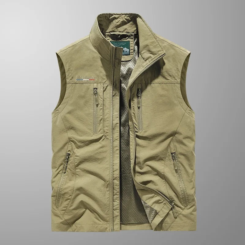Moore | Multi-Pocket Breathable Outdoor Cargo Gilet