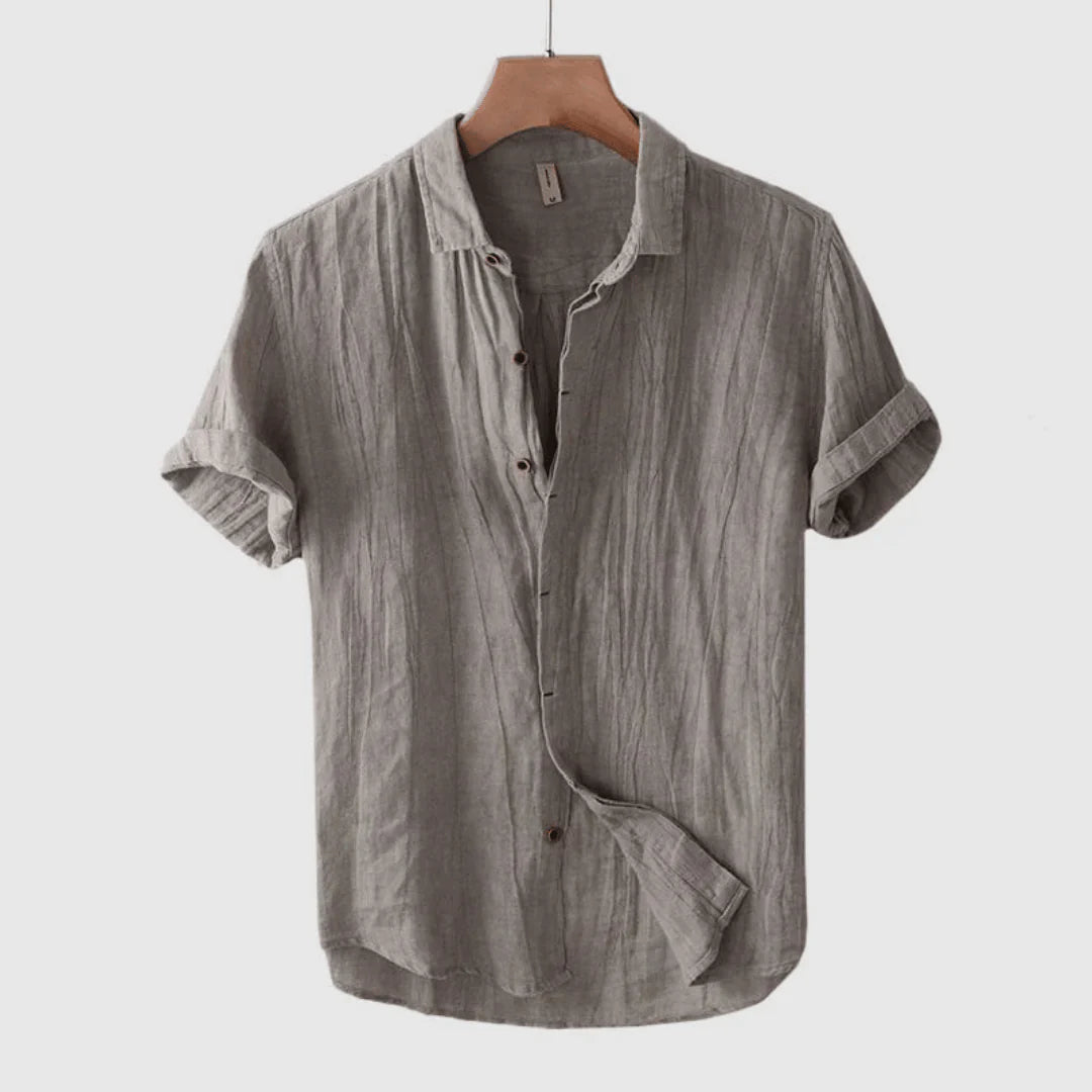 Moore | Elegant Short-Sleeve Shirt with Buttons