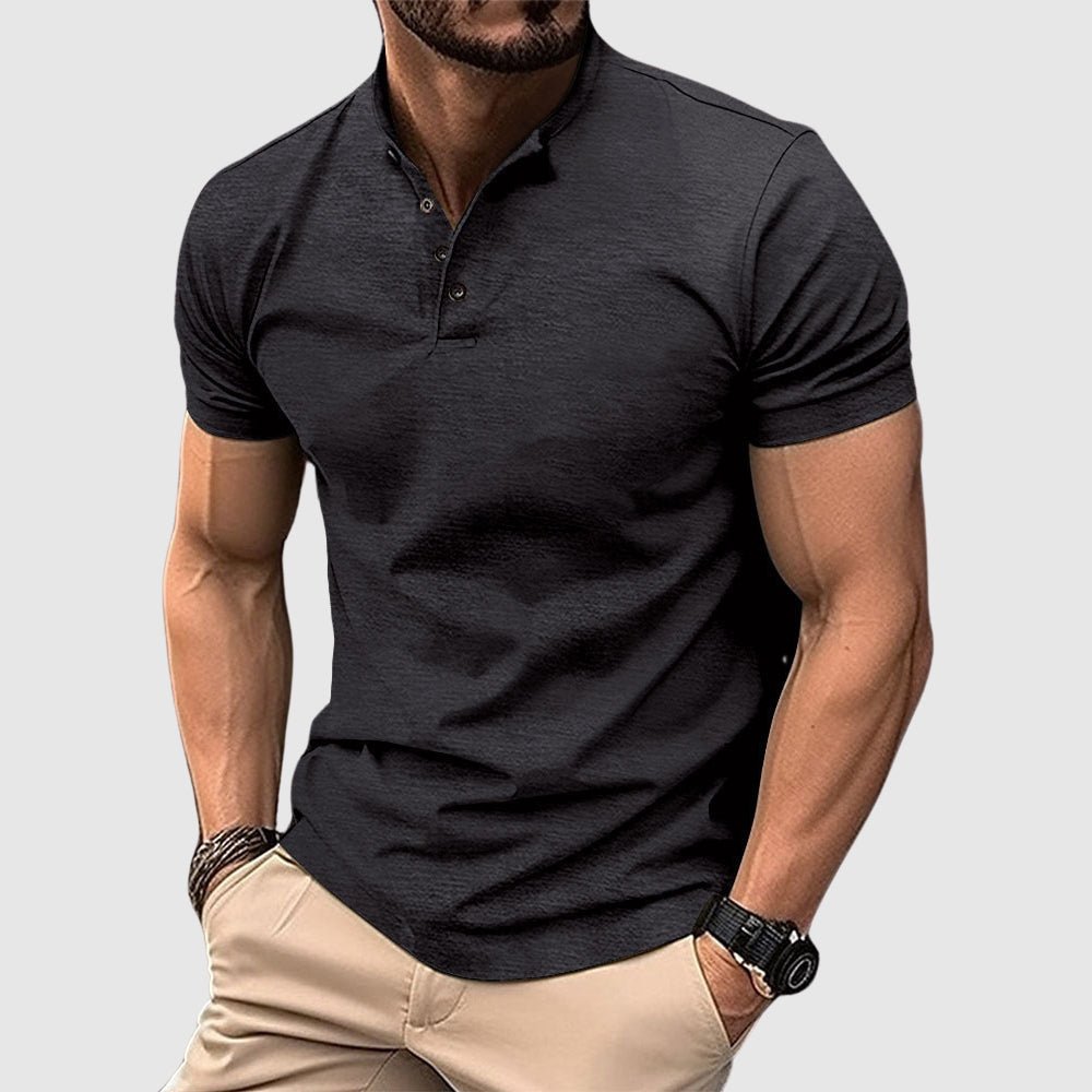 Moore | Tailored Weston Henley Polo