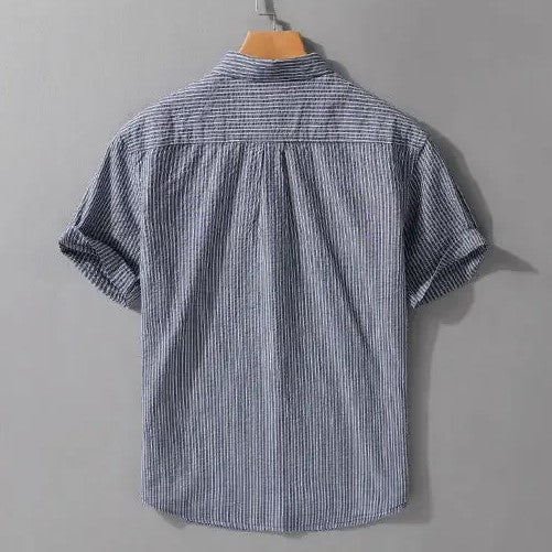 Moore | Marina Striped Short Sleeve Shirt
