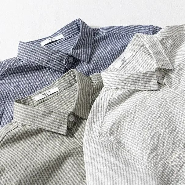 Moore | Marina Striped Short Sleeve Shirt