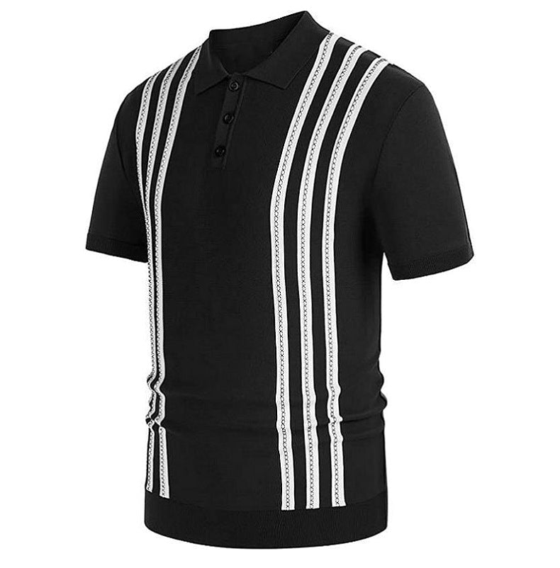 Moore | Striped Casual Polo