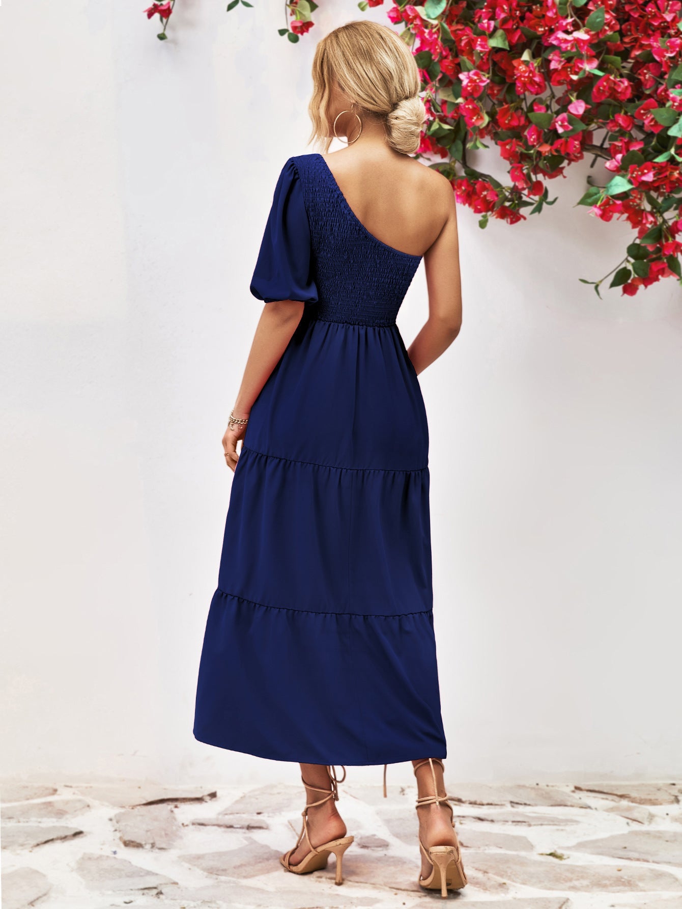 Moore | One-Shoulder Midi Dress