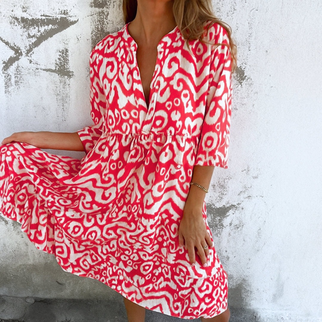 Moore | Elegant V-Neck Dress
