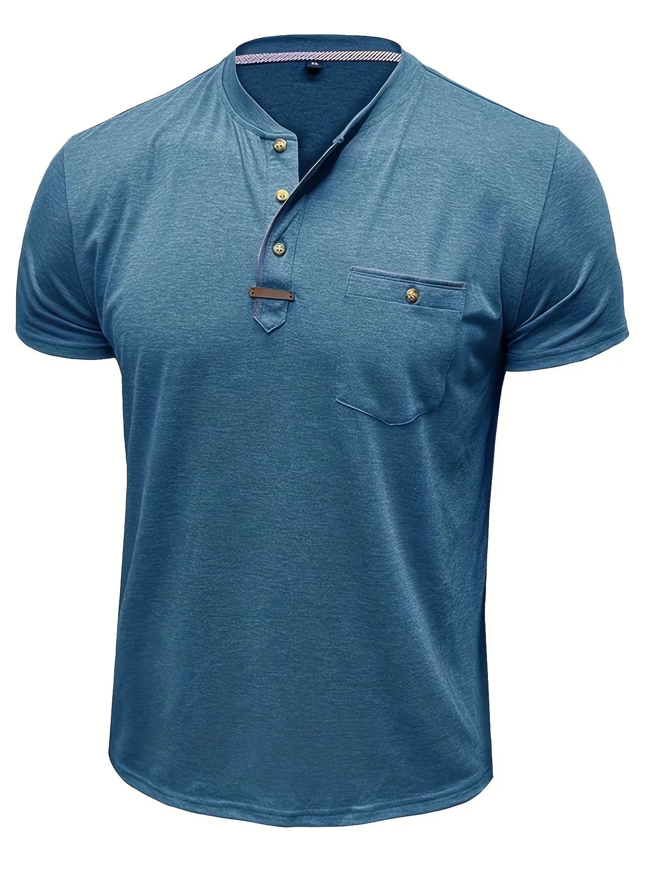 Moore | Elegant Round Neck T-shirt with Pocket