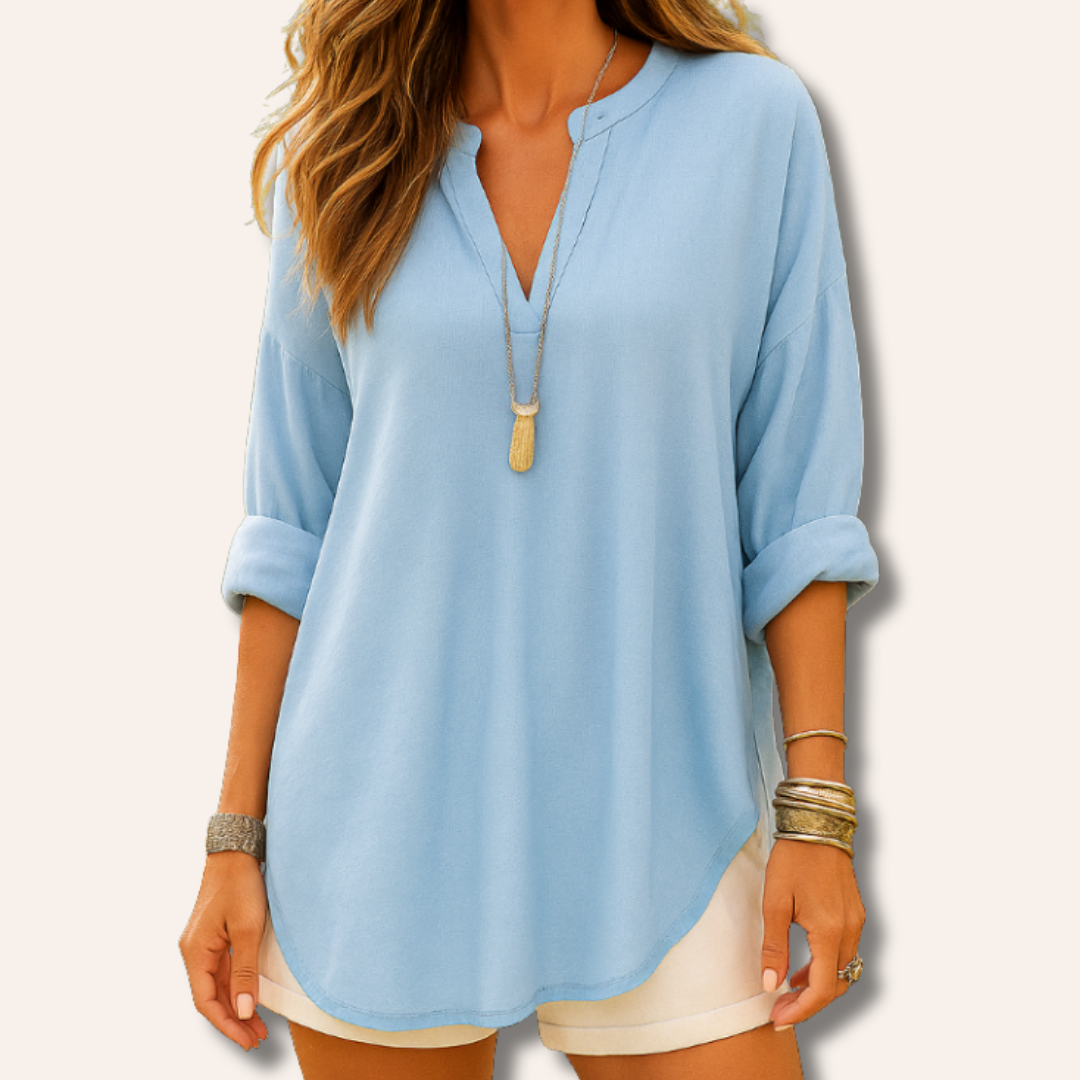 Moore | Loose Cotton Beach Shirt for Women