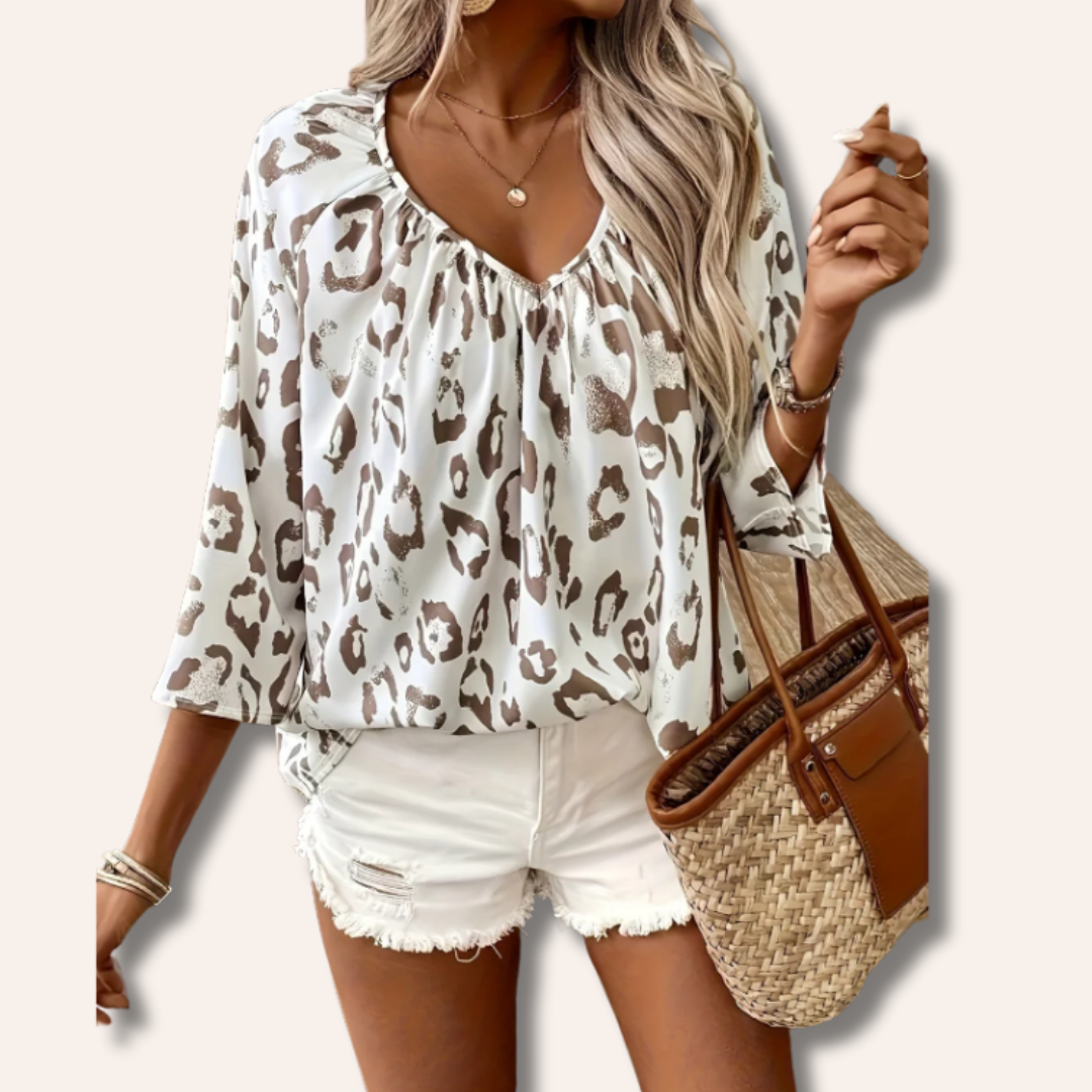 Moore | Leopard Blouse