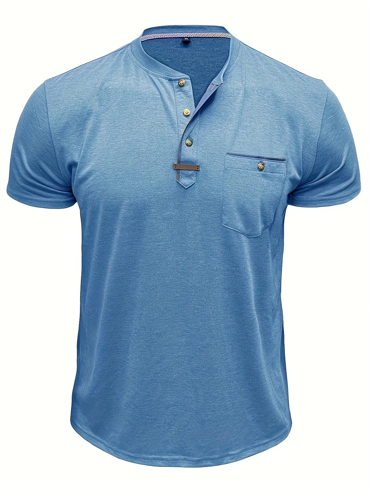 Moore | Elegant Round Neck T-shirt with Pocket