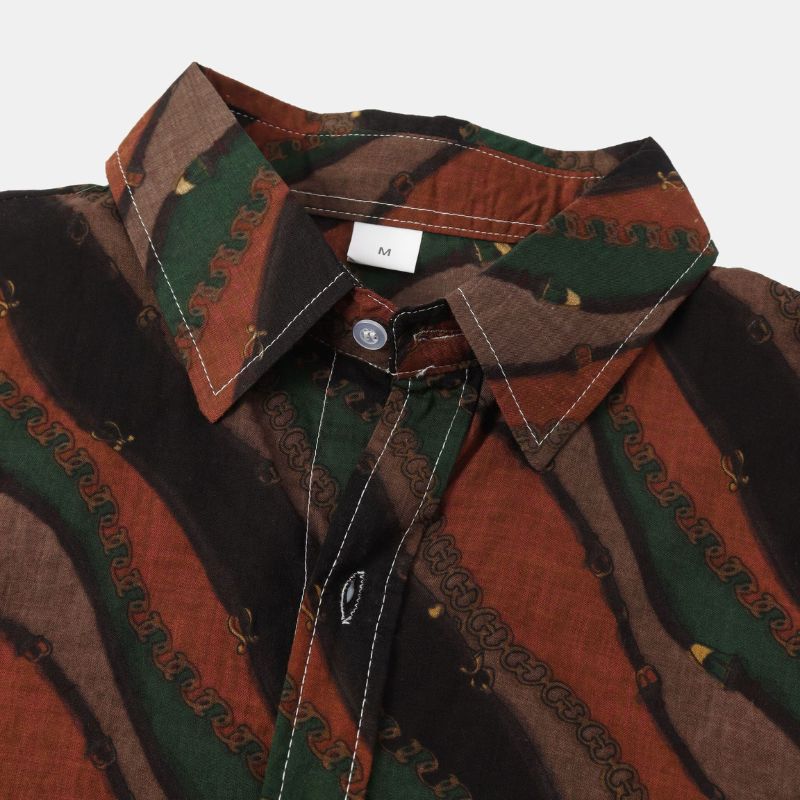 Vintage Waves Button-Up