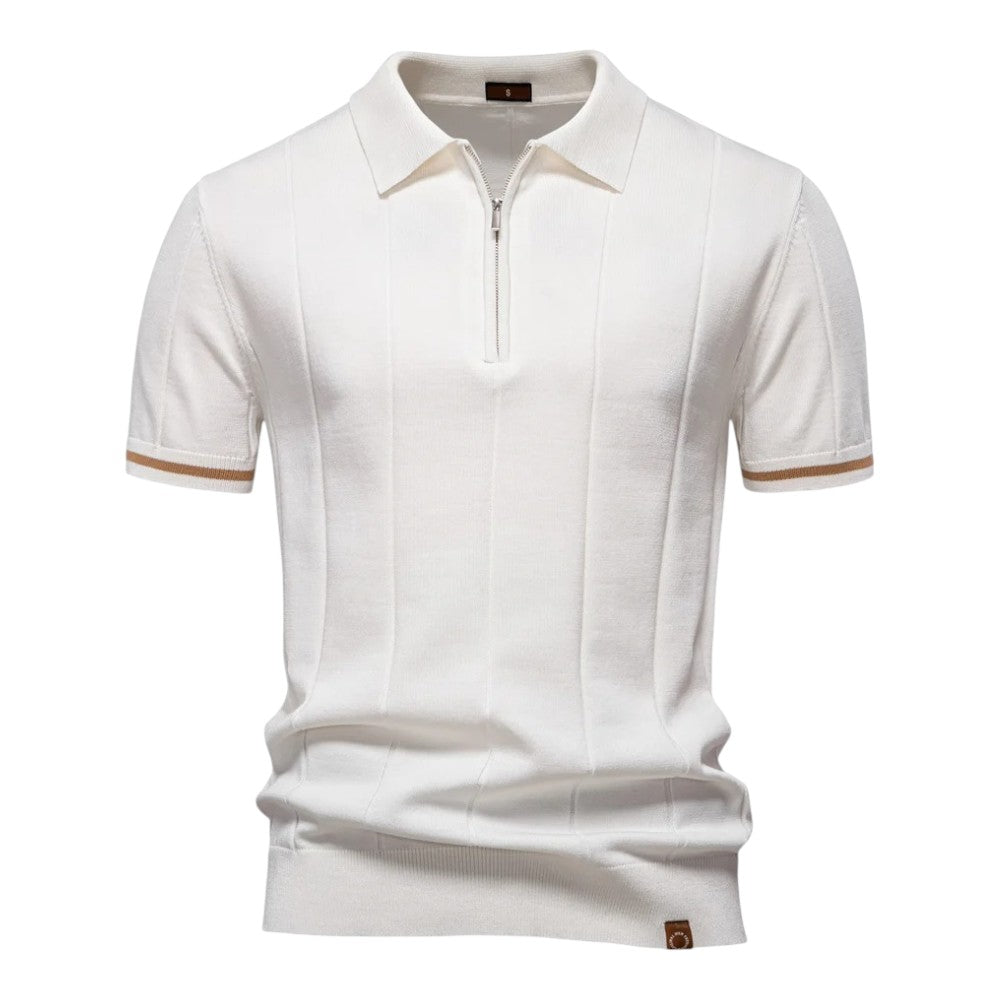 Moore | Casual Athletic Zipper Polo