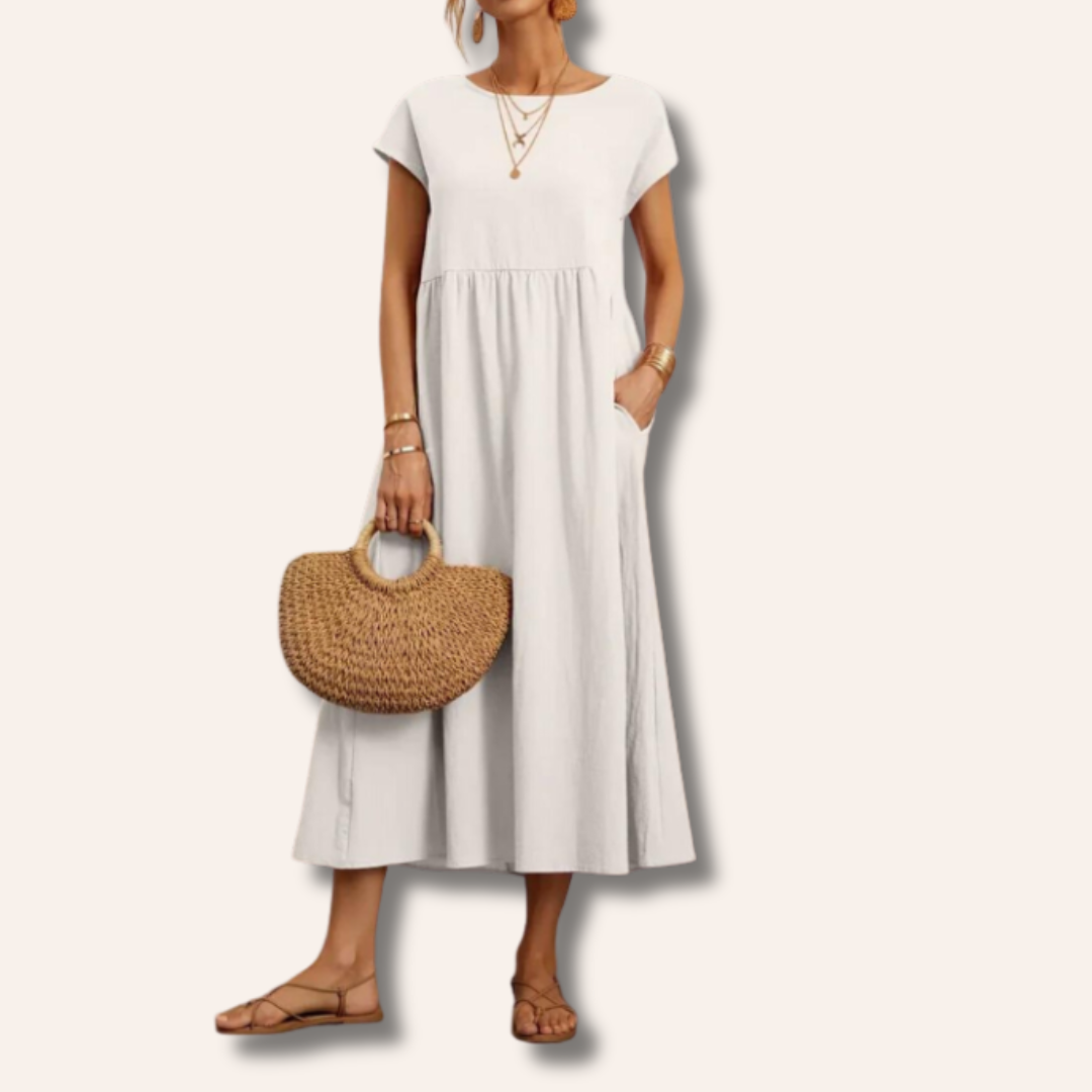 Moore | Premium Cotton Midi Dress