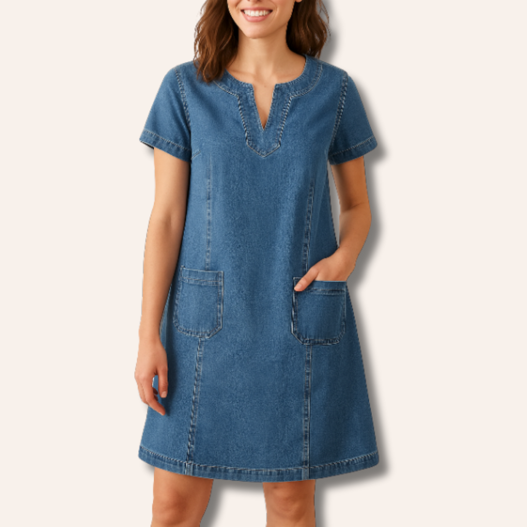 Moore | Soft Denim Dress