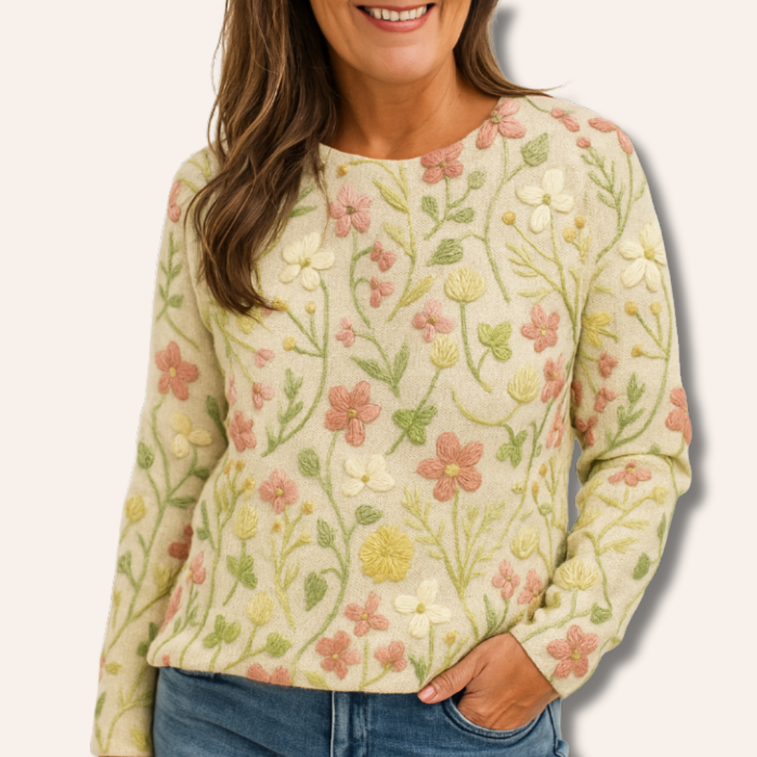 Moore | Soft Floral Sweater