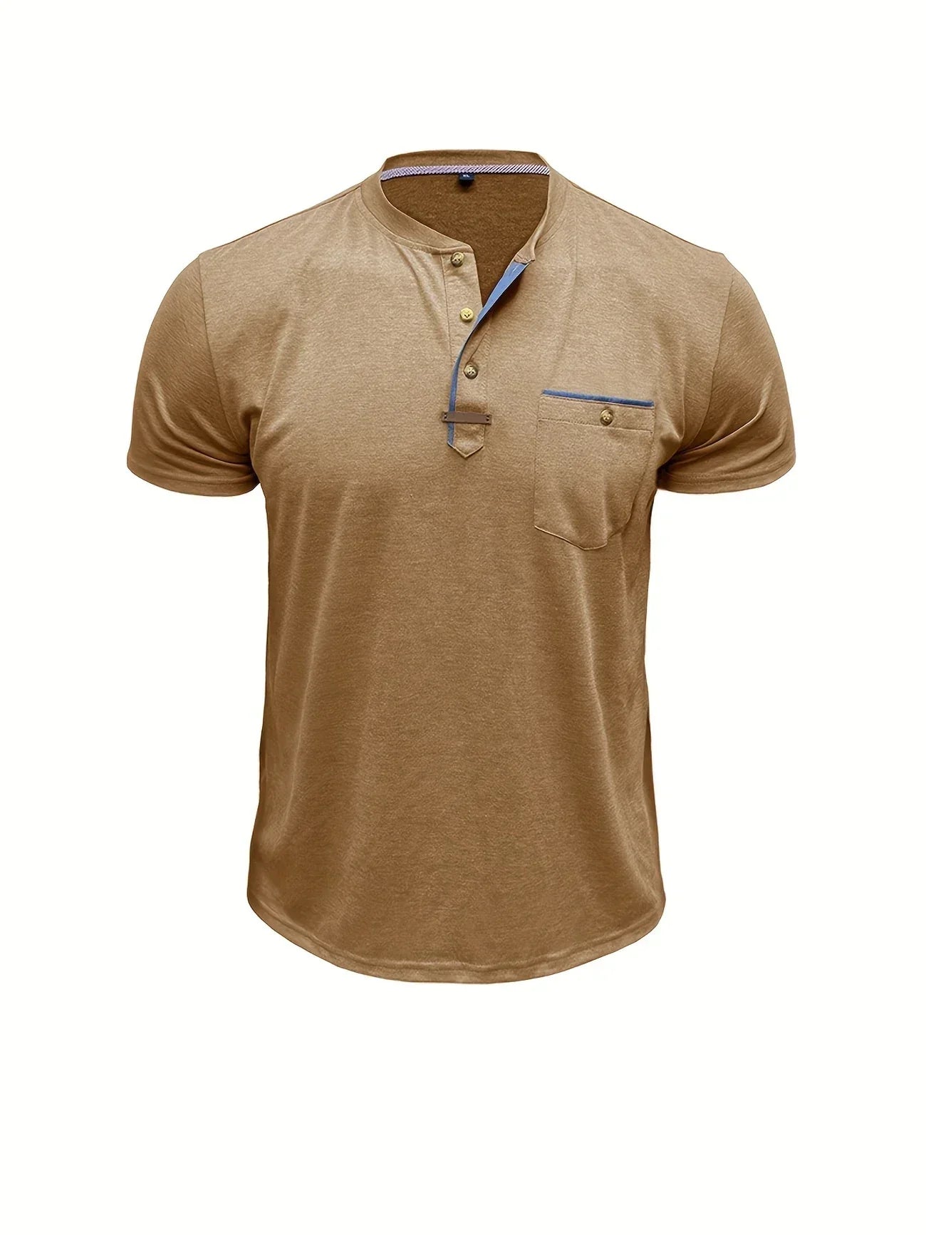 Moore | Elegant Round Neck T-shirt with Pocket