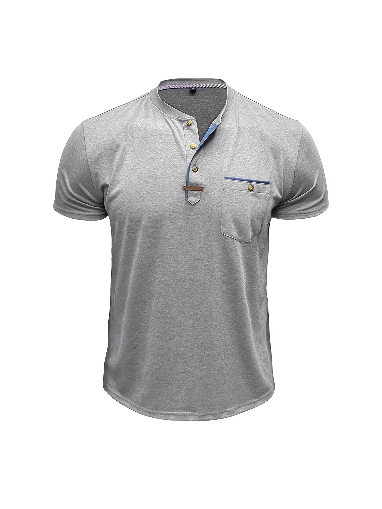 Moore | Elegant Round Neck T-shirt with Pocket