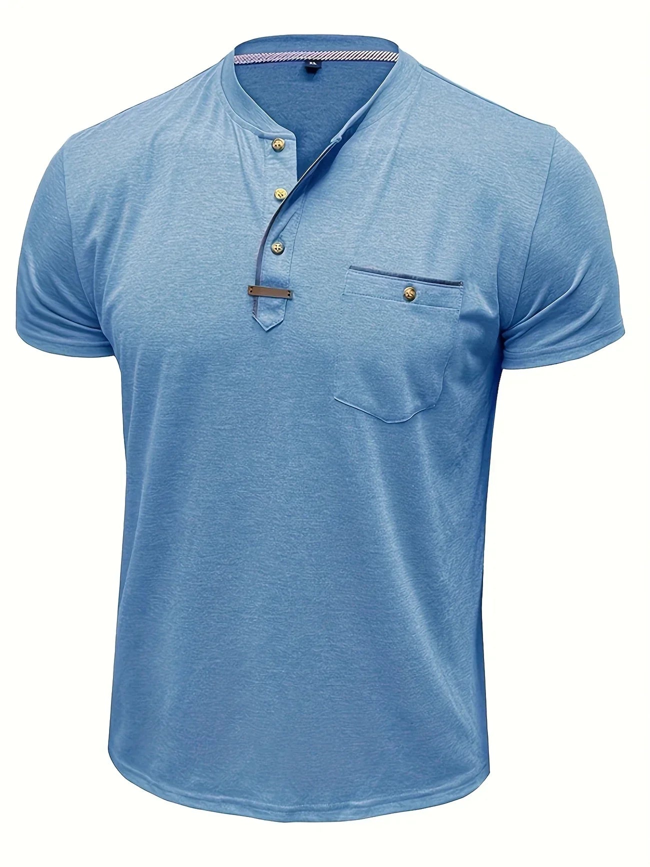 Moore | Elegant Round Neck T-shirt with Pocket