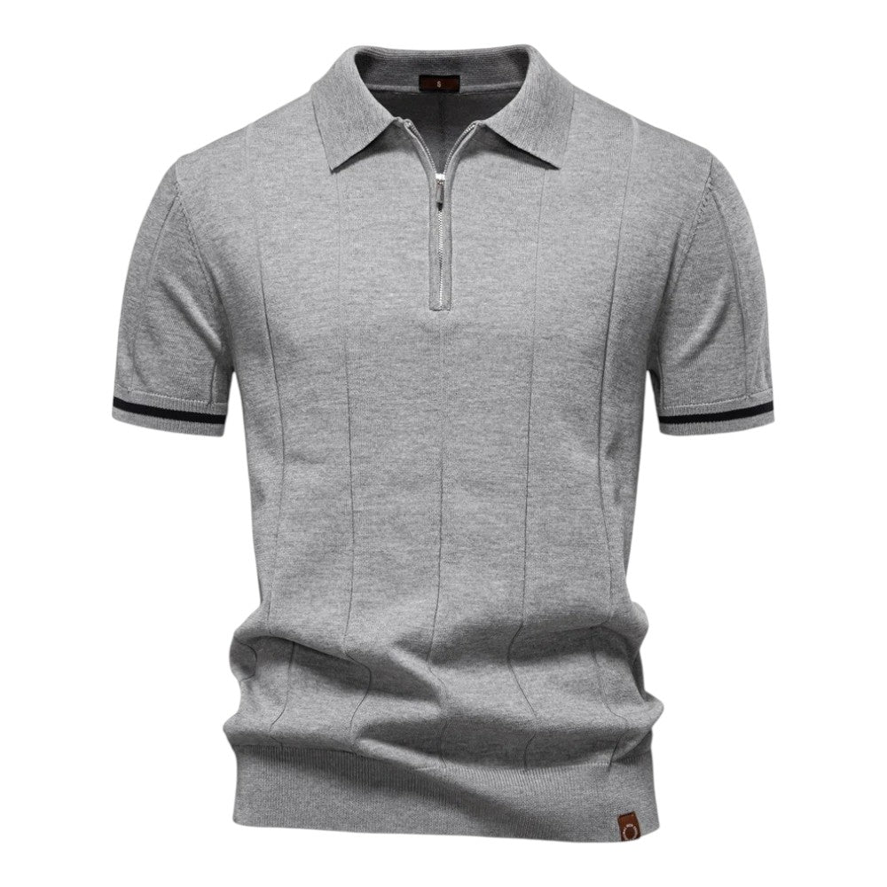 Moore | Casual Athletic Zipper Polo