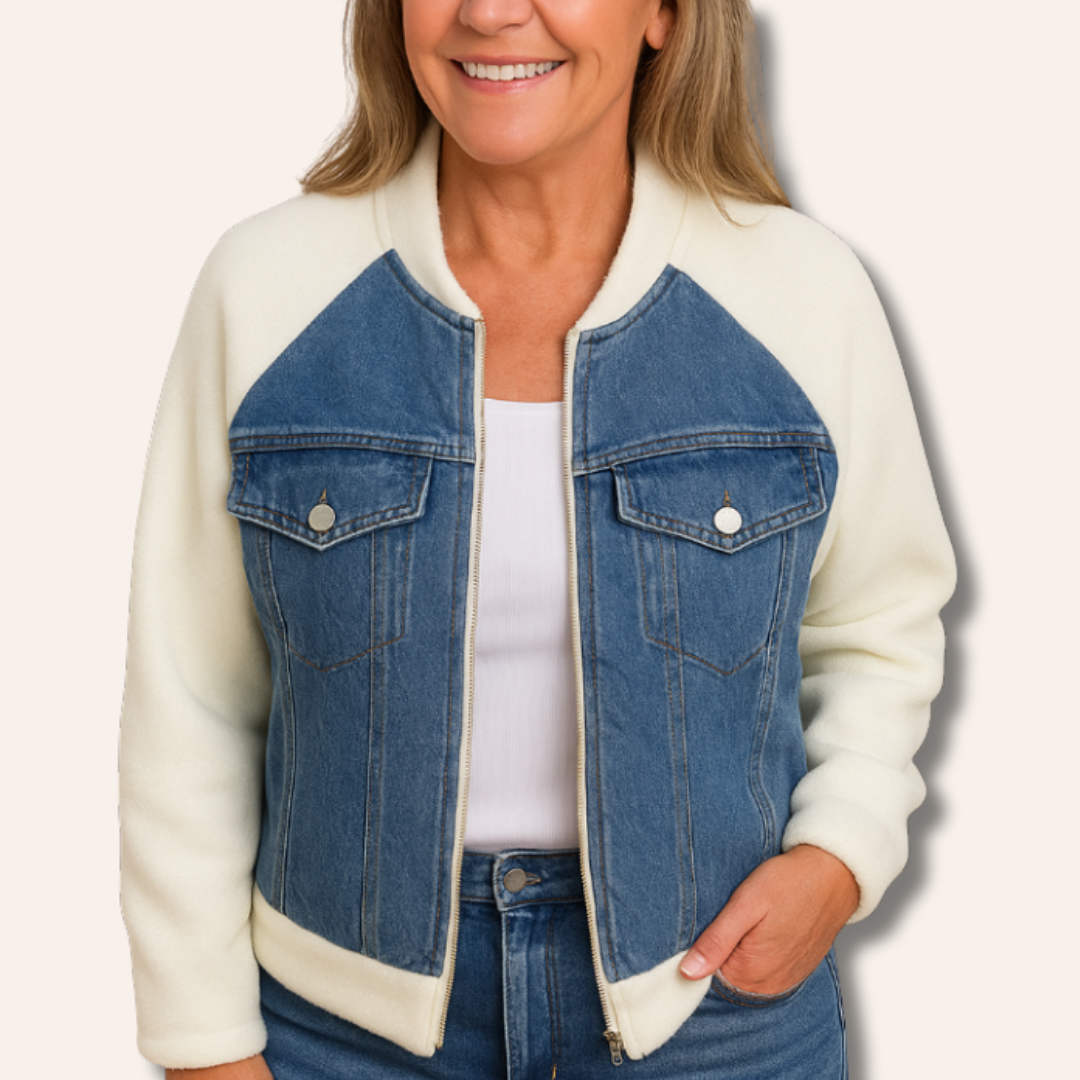 Moore | Casual Half-Denim Jacket