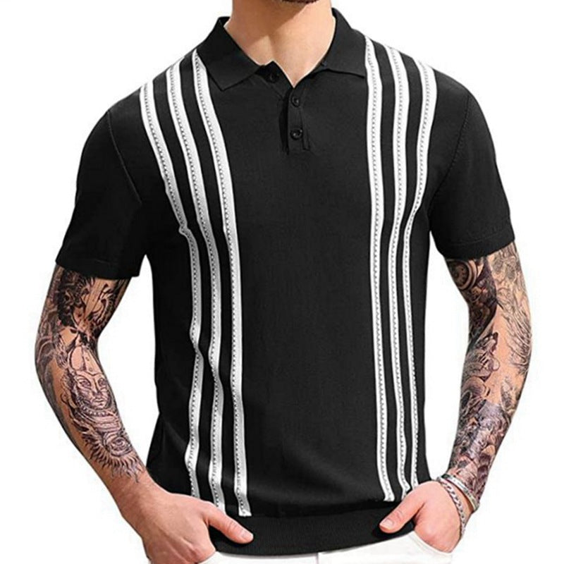 Moore | Striped Casual Polo