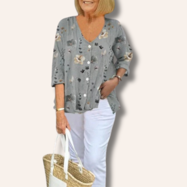 Moore | Bloom Button Blouse